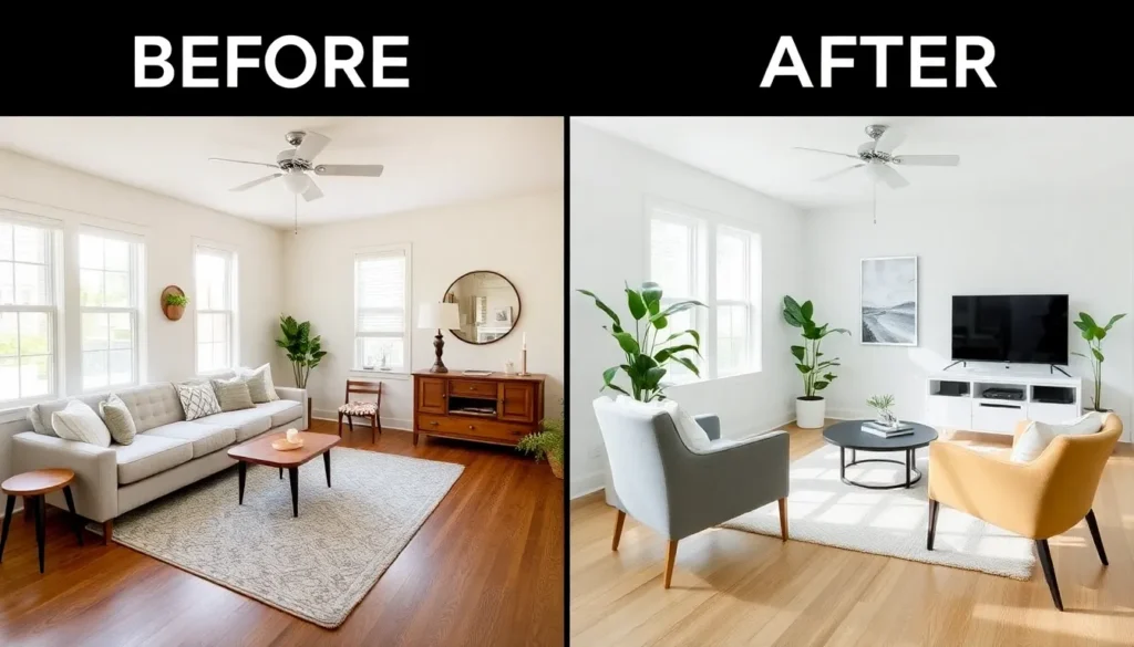 Updated room illustrating how home decor and personality evolve over time