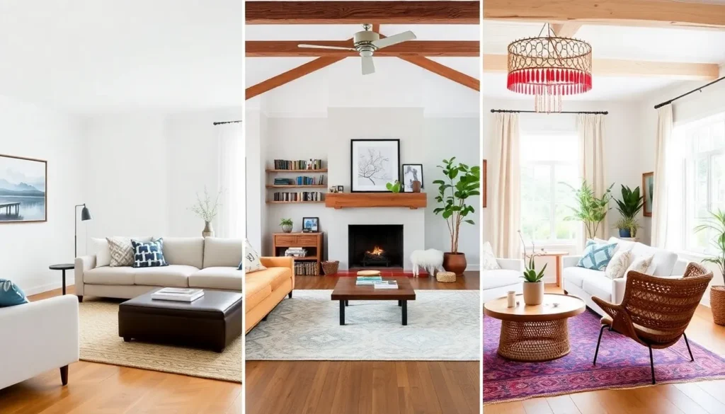 comparing living rooms with different decor styles for lifestyle fit