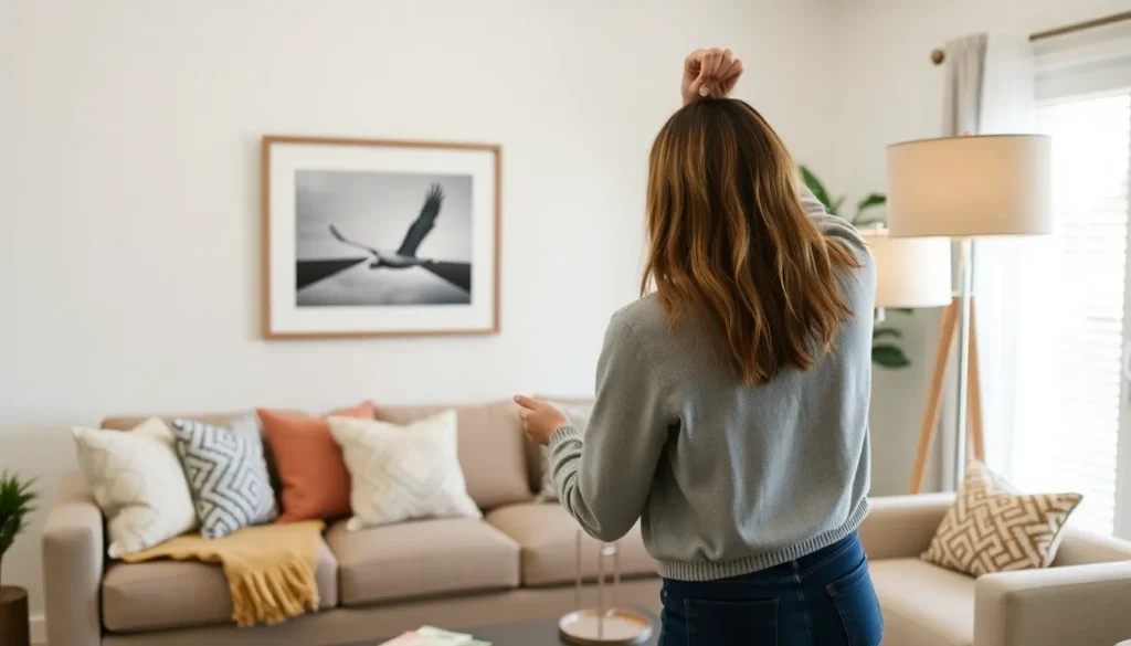 home decor samples and accessories arranged for style testing