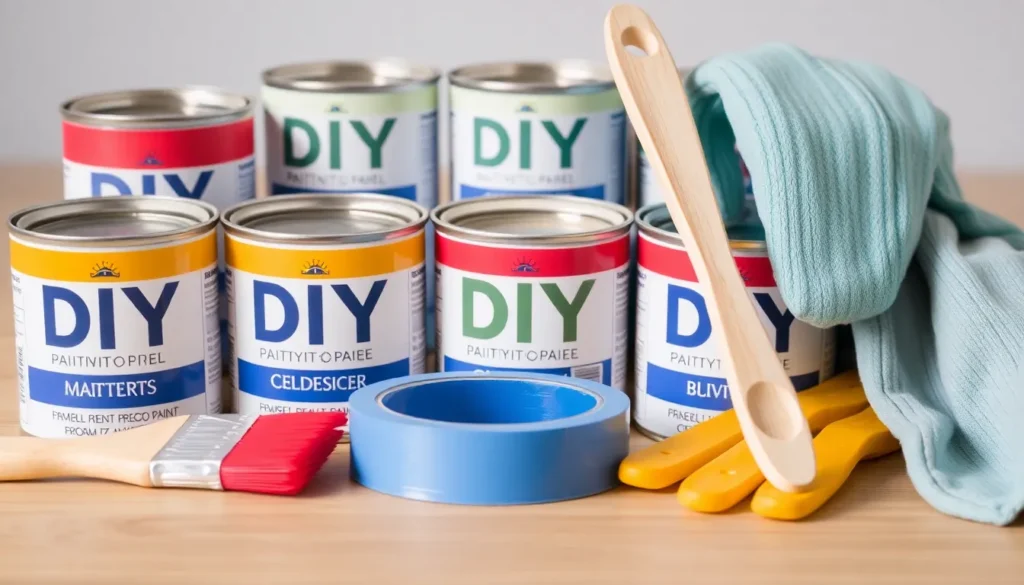DIY supplies prepared to plan diy home project weekend efficiently