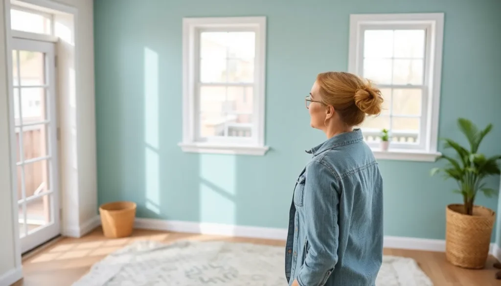 Woman enjoying the results of her stress-free plan diy home project weekend