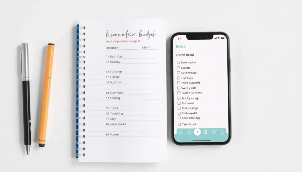 Using a budget planner to apply budget home decorating tips effectively
