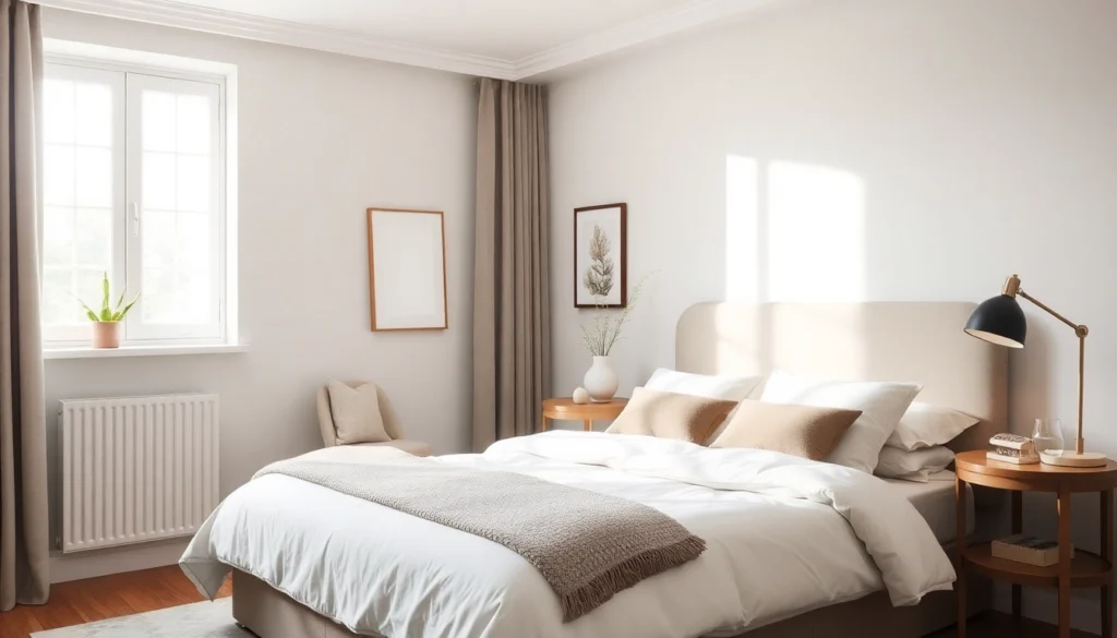 cozy bedroom ideas with neutral tones and soft lighting